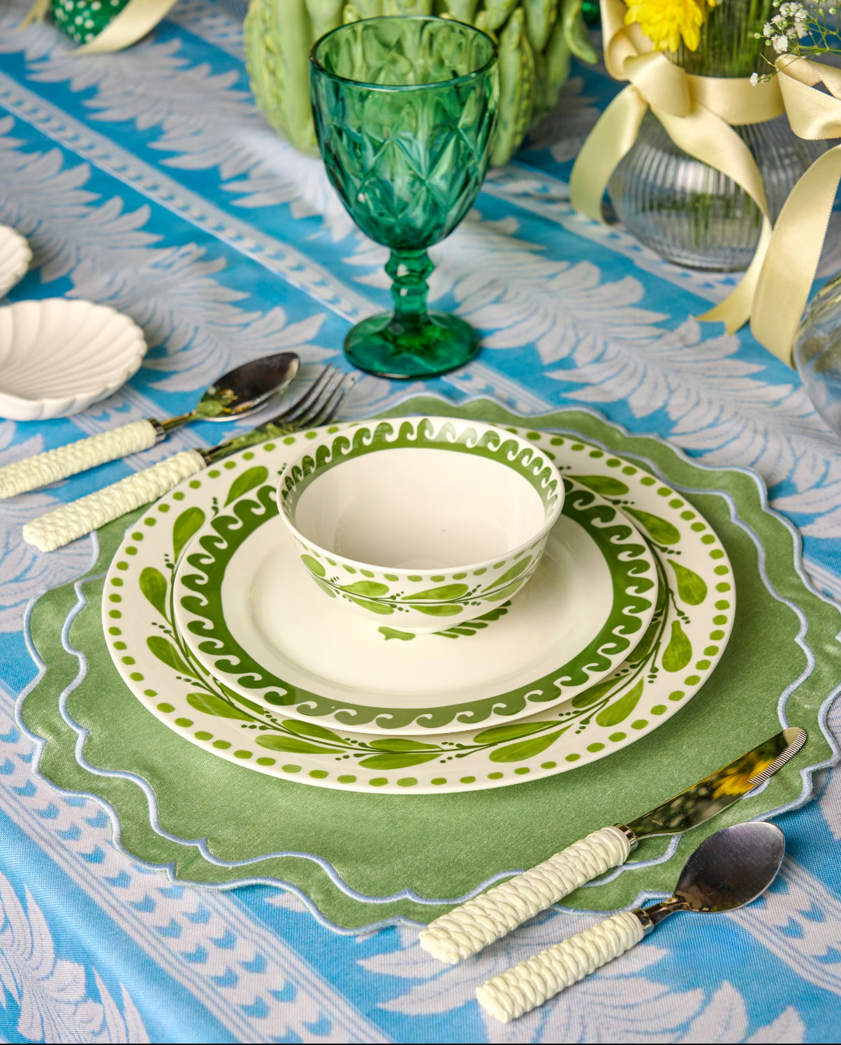 Whispering oceans dinner plate (set of 6)