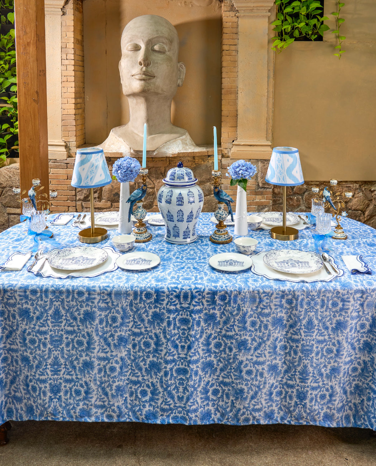 Roma azzura tablecloth