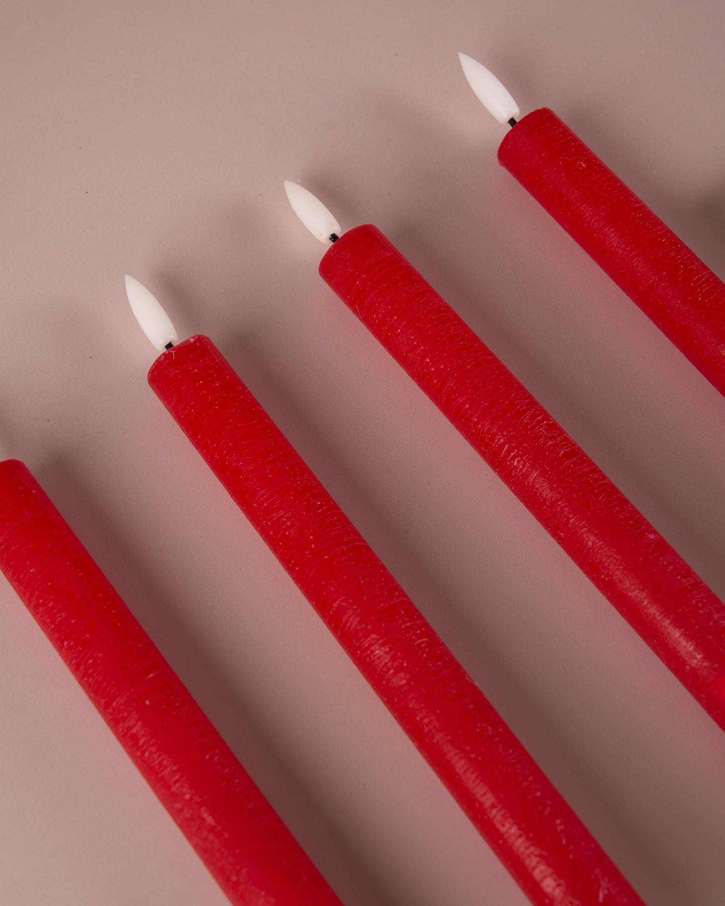 LED taper candle, red