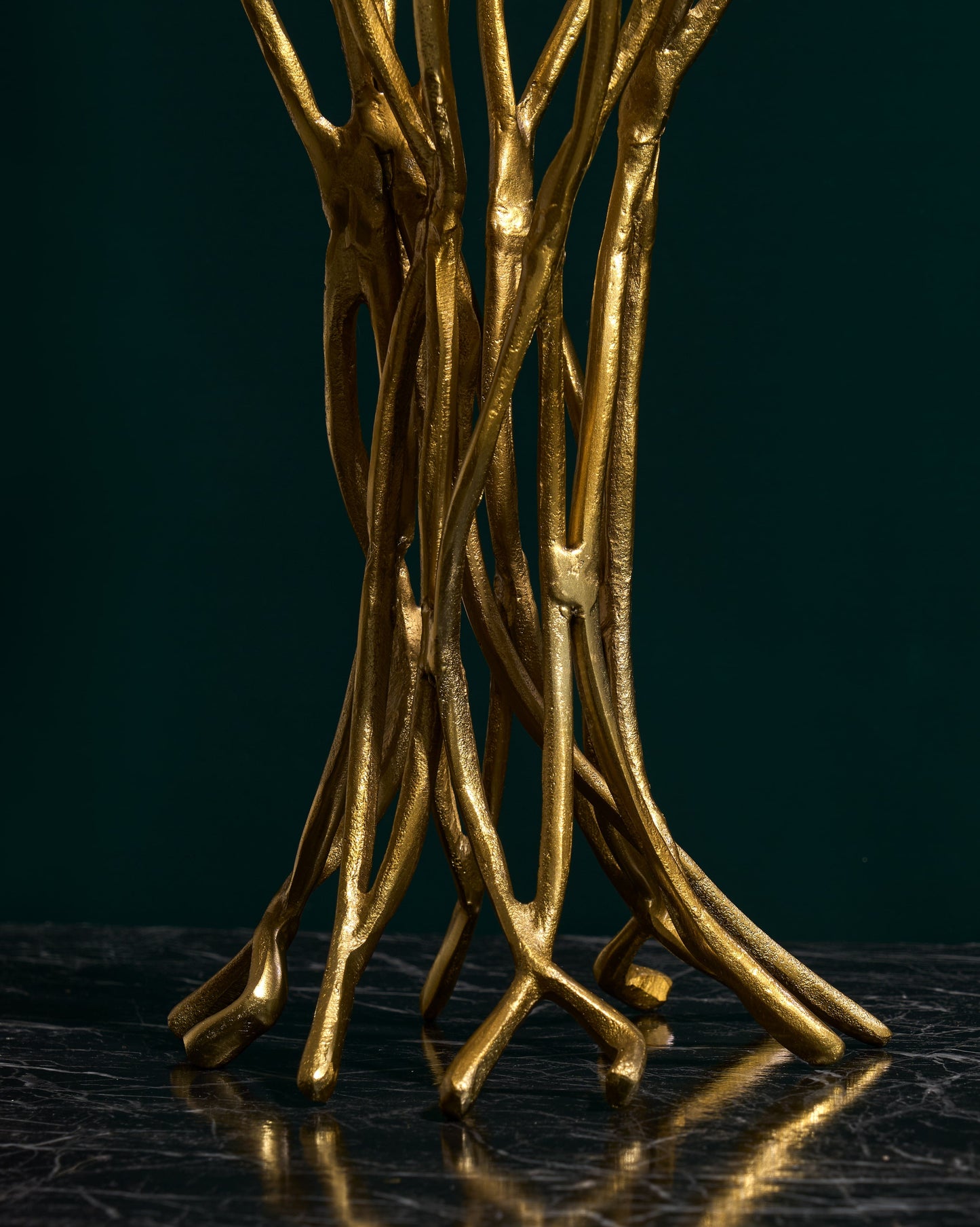 Rising roots candle holder