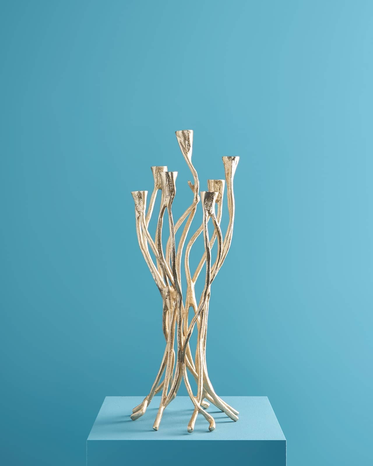 Rising roots candle holder