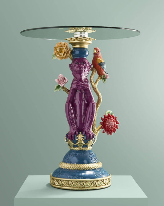 Exotic garden side table (purple)