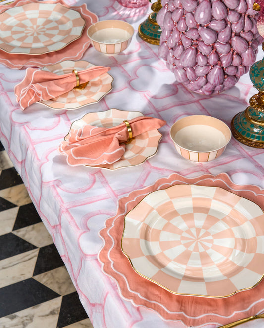 Rose carousel dinner set (set of 6)