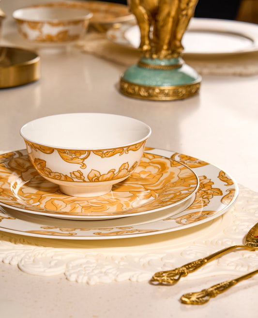 Amber fleur dinner set (set of 6)