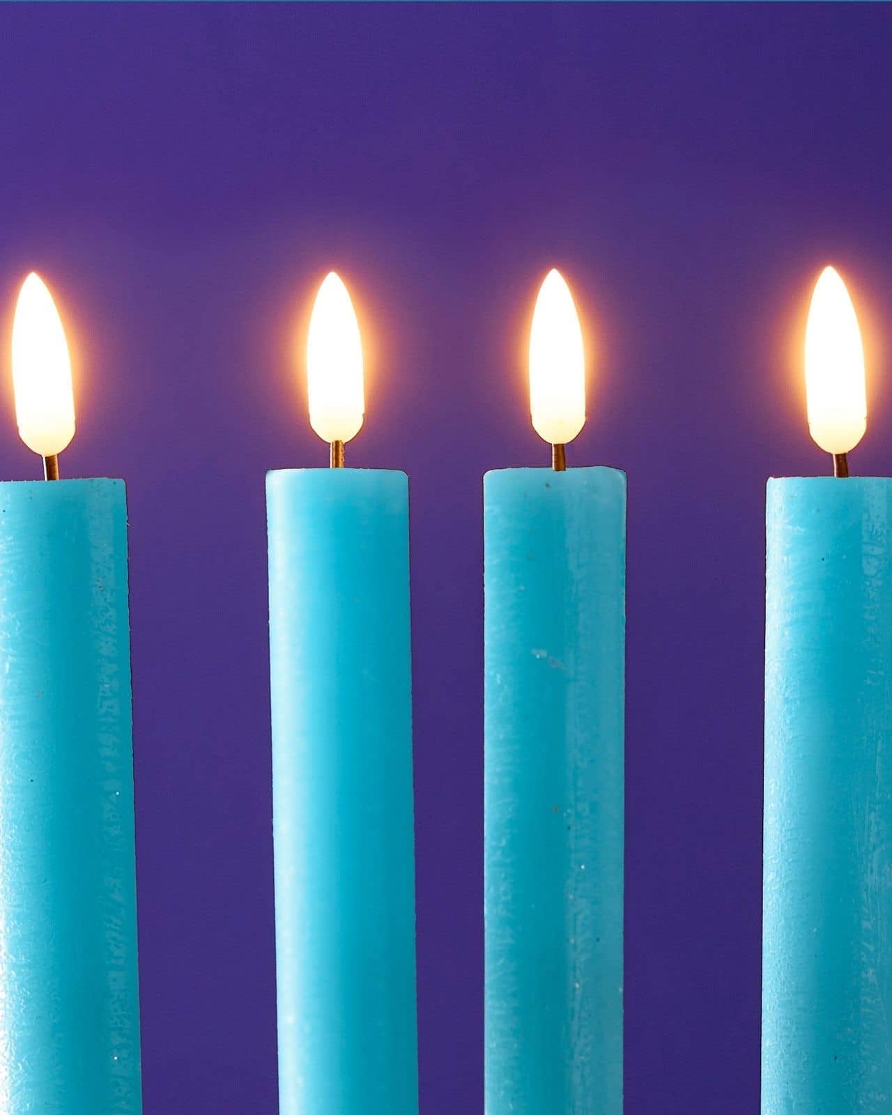 LED taper candle, blue