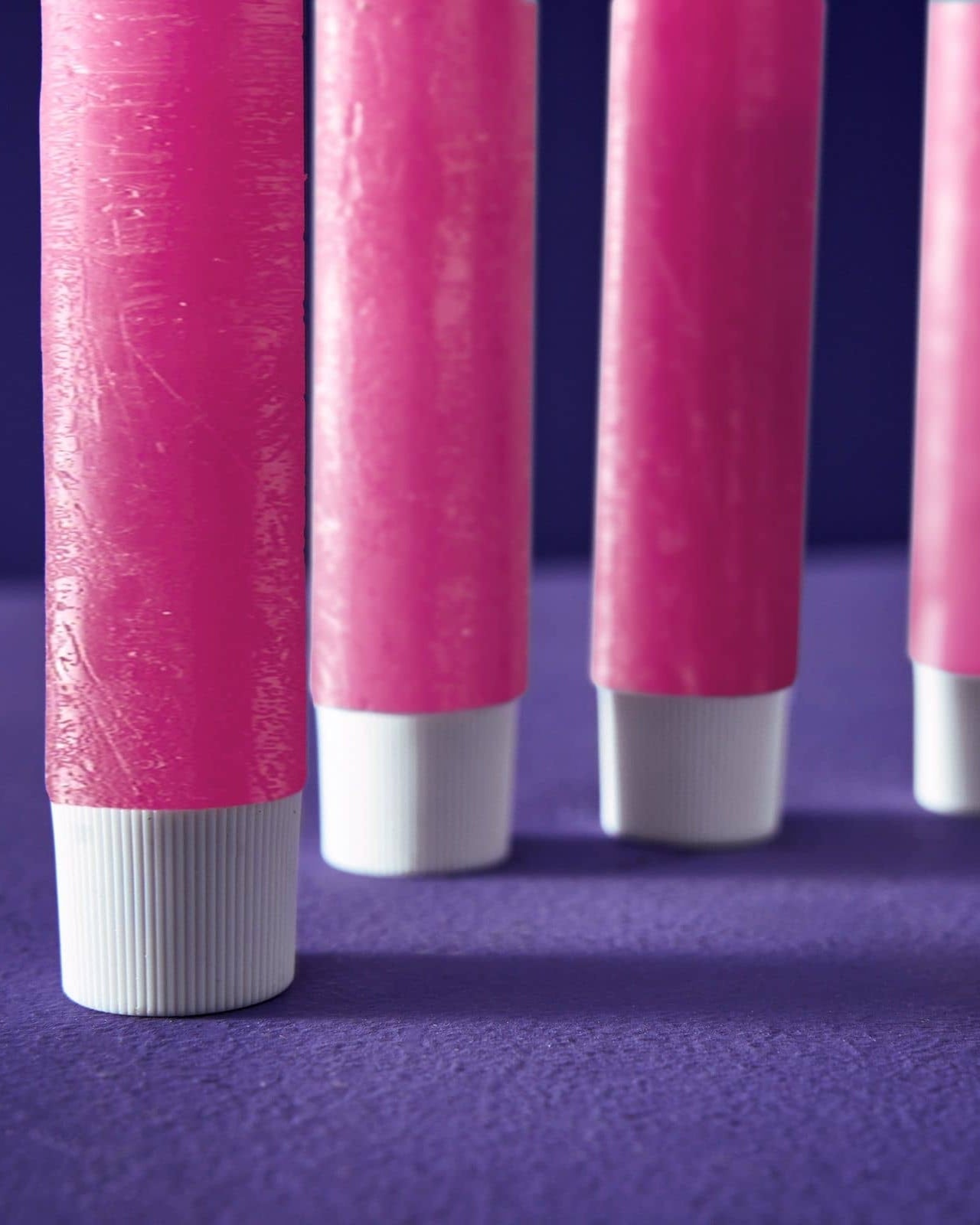 LED taper candle, pink