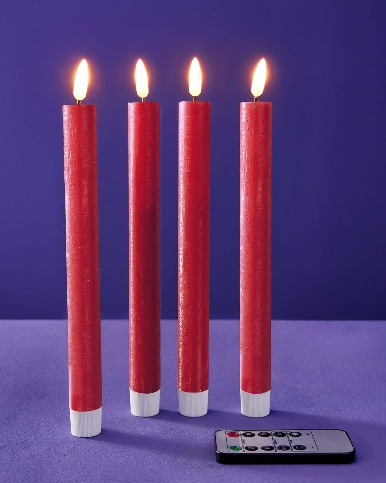 LED taper candle, red