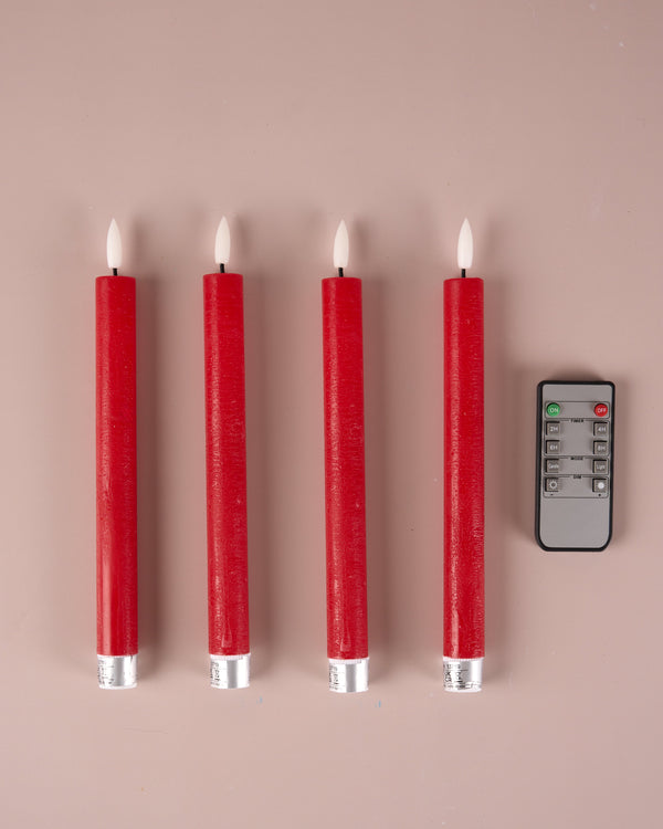 LED taper candle, red