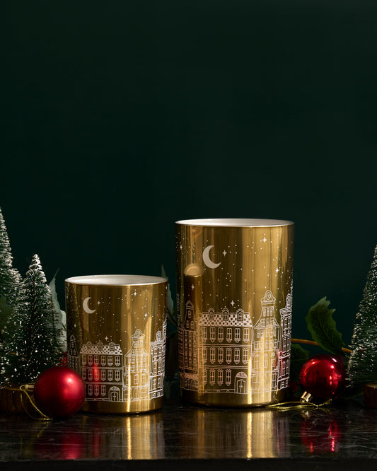 City of dreams candle holder (set of 2)