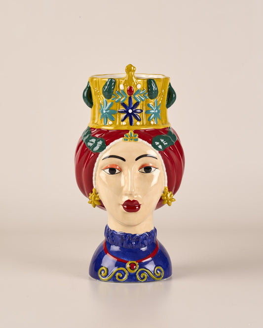 Majestic Muse Handpainted vase