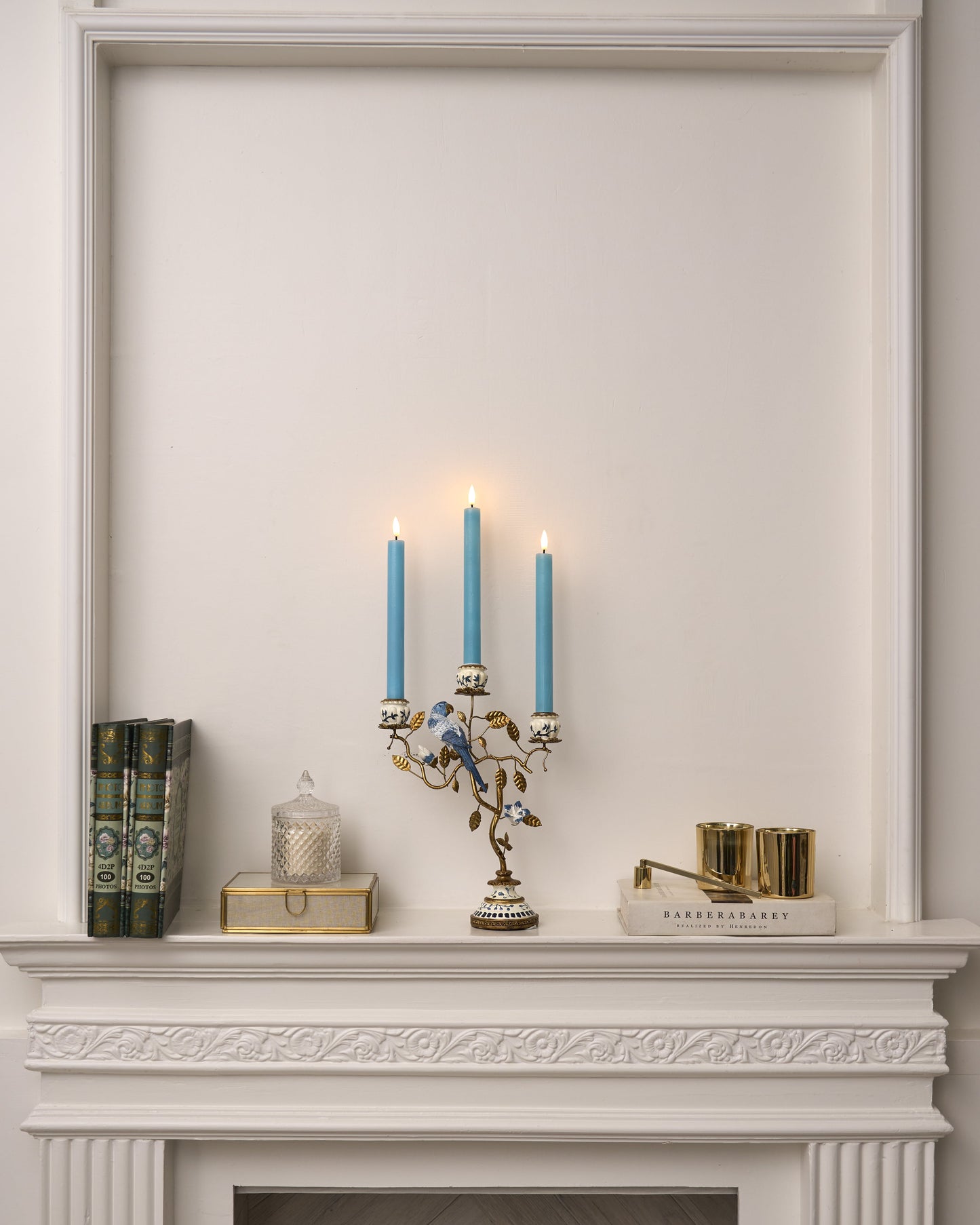 LED taper candle, blue