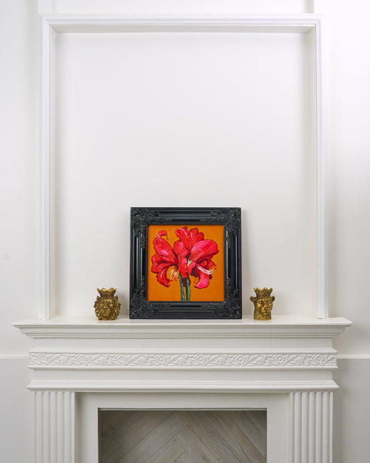 Bloom Painting (Handpainted), orange