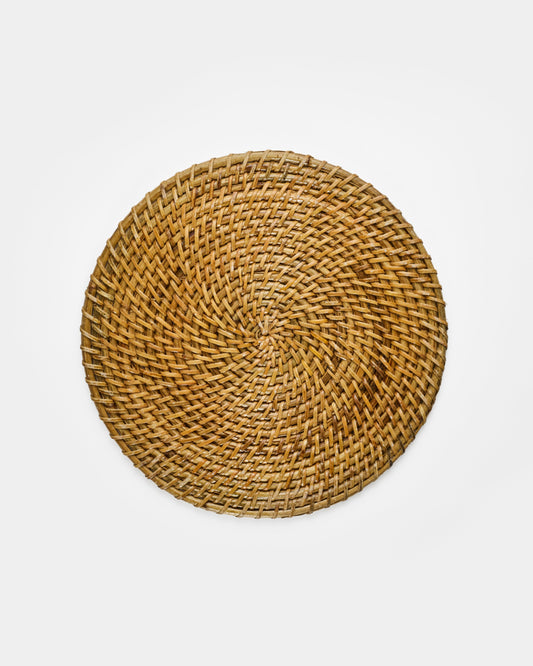 Brown rattan placemat (set of 4)