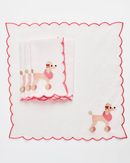 Blush and Bows Napkin (set of 4)
